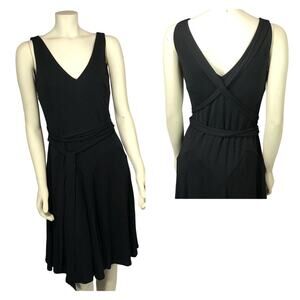 Lauren Ralph Lauren black sleeveless criss cross dress size small